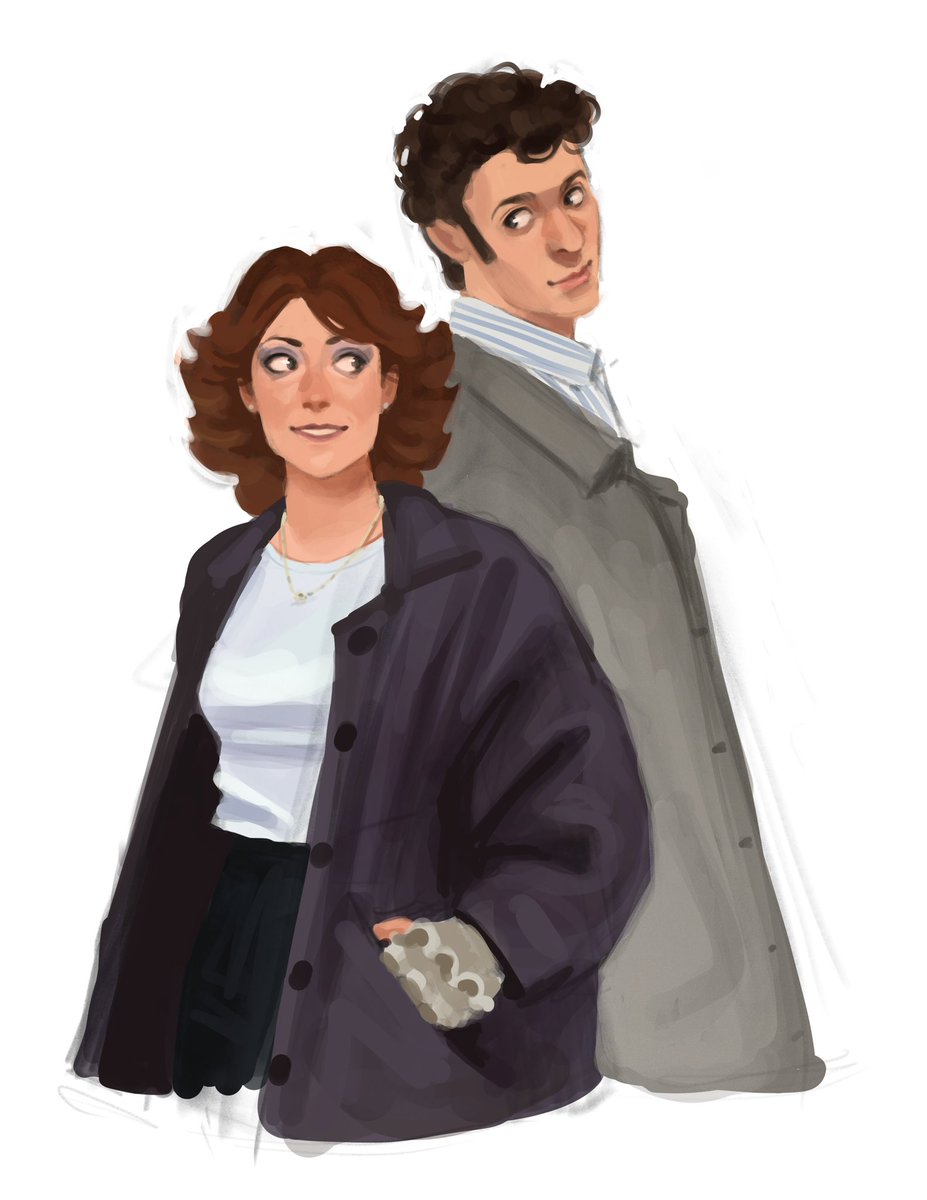 artbugjuice's tweet photo. Sarah Jane and Harry Sullivan from Smith and Sullivan! Commission done for @katherinehill05 https://t.co/2JRsANiaYR