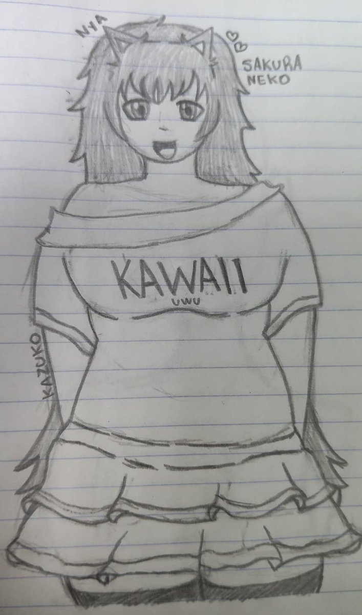 DibujitosT's tweet photo. Fanart de Sakura neko-chan 
Creador de el personaje: dokupoop 
#fanart #neko #drawingㅤ https://t.co/jRqwjG2tV4