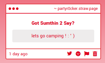 NOISE_LOVER1337's tweet photo. 1. 3hhhh Camping Sounds Boring
2. Ha I Appr3ciat3 Th3 Complim3nt But It's Kinda 3mbarrassing 2 Flirt Anonymously
3. Improv3
4. Horribl3 !! My H3ad Is Killing M3 https://t.co/D7vOSXPpRR