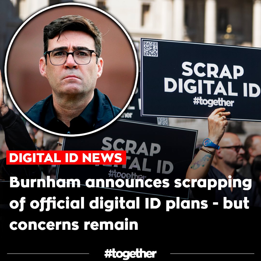 Togetherdec's tweet photo. .@andyburnham announced scrapping of official Digital ID scheme after millions rejected “Digital Papers Please”

At the same time, related platform One Login has quietly expanded across 200+ government services - with more planned

Our task now is to ensure systems such as One Login, the GOV UK App and Government Wallet cannot become Digital ID in all but name through expansion, function creep or the erosion of offline alternatives