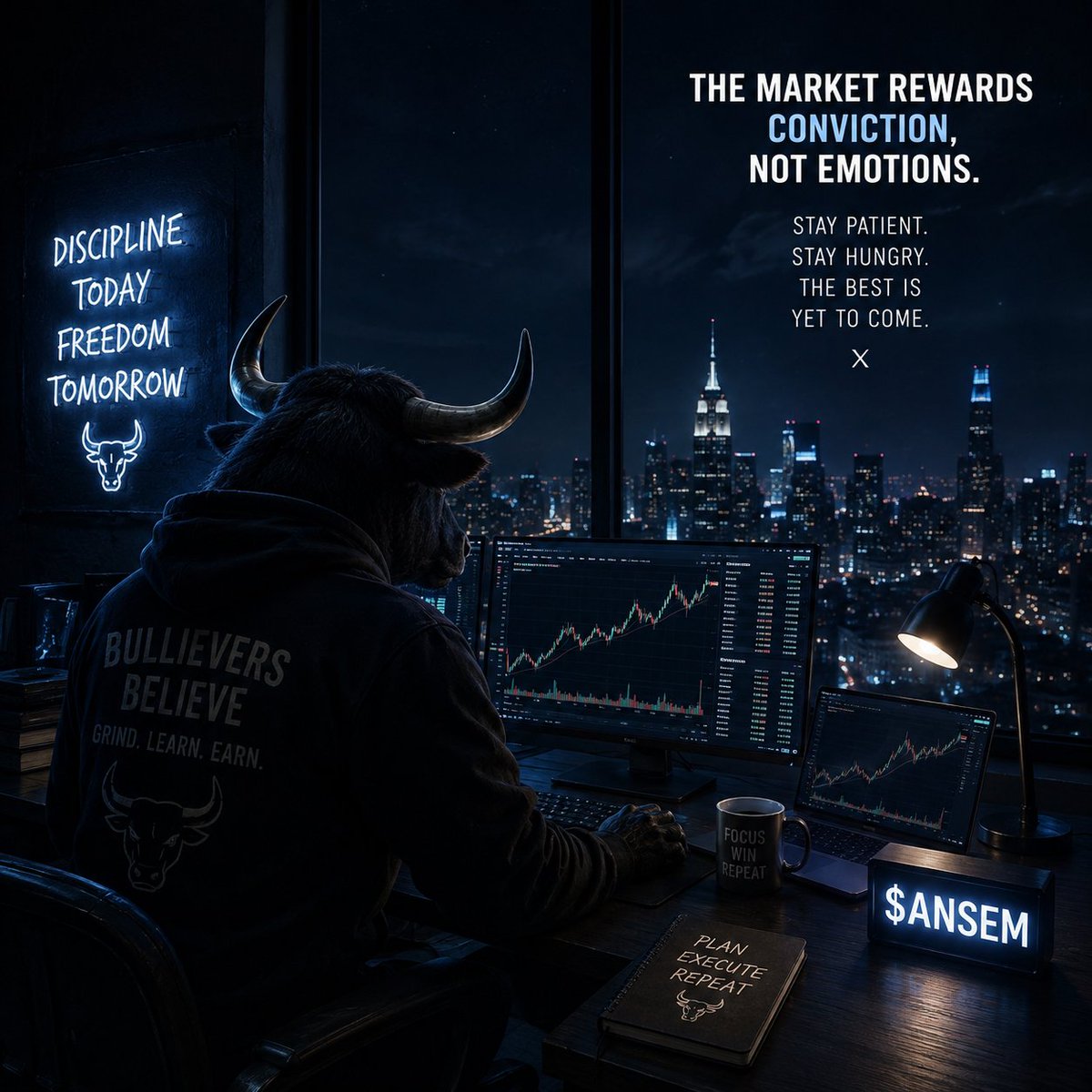 ceaser_x08's tweet photo. The charts are quiet.
The timeline is slowing down.

This is when conviction is built.

Still here.
Still learning.
Still bidding.

Who's awake grinding tonight? 🌙🐂

#Bullievers #Believe #Crypto #Memecoin #Trading https://t.co/ZAFGyUtpzv