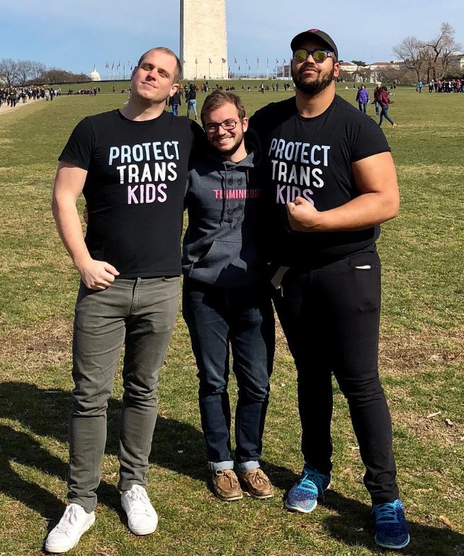 hecheateddotorg's tweet photo. "What would you say about a 'transman' who looks like this using women's spaces?"

The people asking this question will only show the picture on the left without including the one on the right, which is of the same person.

Female individuals do not present a danger to other women in the same way males do. They also are recognizably different.

It's all smoke and mirrors.