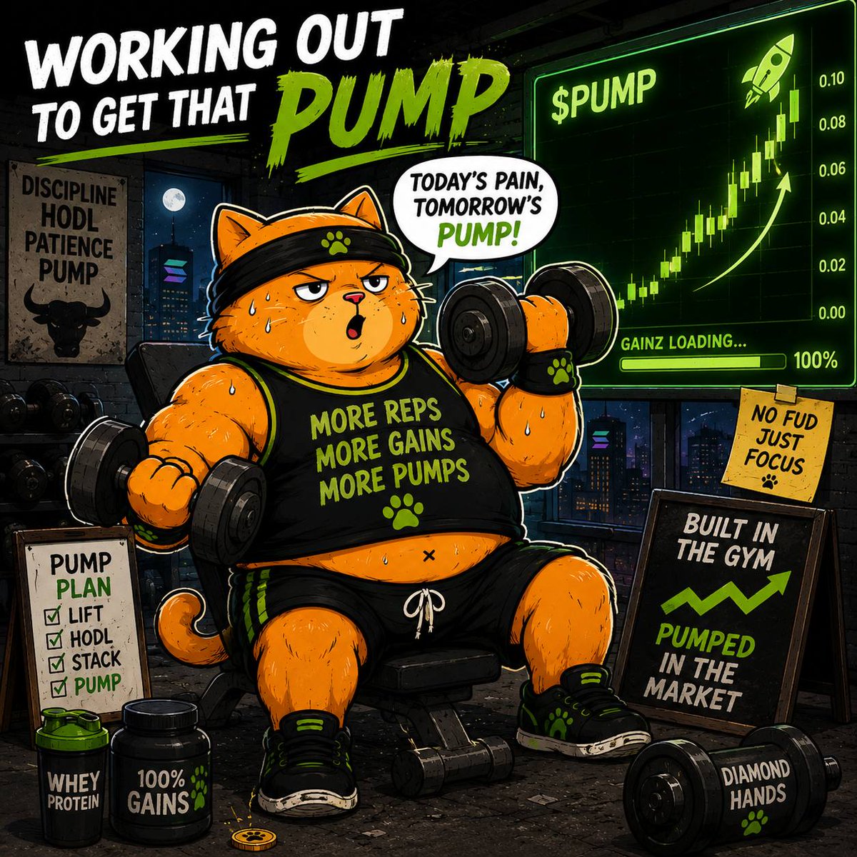 SwoleCatOnSol's tweet photo. Built in the gym 🏋️‍♂️
Powered by @solana 🦾
Launched on @Robo_Launch 🤖
I will make you $SWOLE 😼 https://t.co/gntmkVhXrb