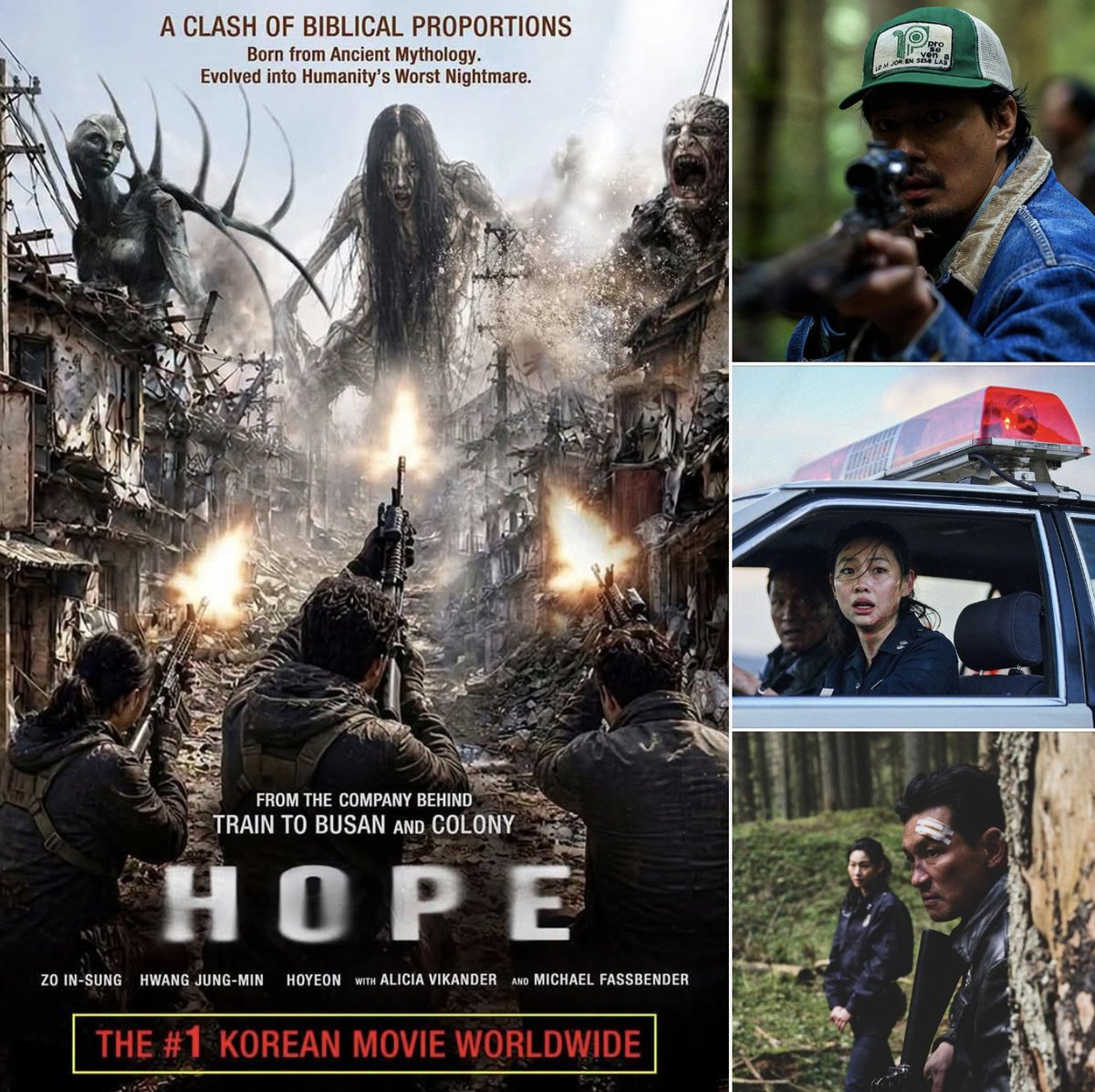 CityOnFireNews's tweet photo. Good luck running on HOPE alone! Get ready for the latest from acclaimed director Na Hong-Jin of ‘The Chaser’

Trailer: https://t.co/cijAkudckc

#hope #nahongjin #HwangJungMin #ZoInSung #AliciaVikander #MichaelFassbender #JungHoYeon #TaylorRussell #CameronBritton #southkoreancinema #AsianCinema #KoreanCinema #horrorjunkie #neon #CannesFilmFestival #cannes #TheChaser #TheYellowSea #TheWailing

Visit City on Fire (https://t.co/6R8bQ6lGK9) for Asian and martial arts film news, reviews and 4K Ultra HD and Blu-ray releases. #CityOnFire

Visit The Goodie Emporium (https://t.co/YcKzdiDqmY) if you're on the hunt for import 4K Ultra HD and Blu-ray movies. #goodieemporium