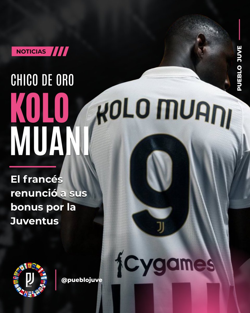 Pueblo_Juve's tweet photo. 😲 Randal Kolo Muani renunció a los bonus de su salario cuando el PSG cambió la fórmula del traspaso a la #Juventus (de cesión con obligación a compra definitiva)
Eran €5.5+1.5m, en cambio ahora son €5.5M sin bonus
[ @_Morik92_ en @juventibus ]
#Juve #FinoAllaFine #ForzaJuve https://t.co/aE21KUnRY2