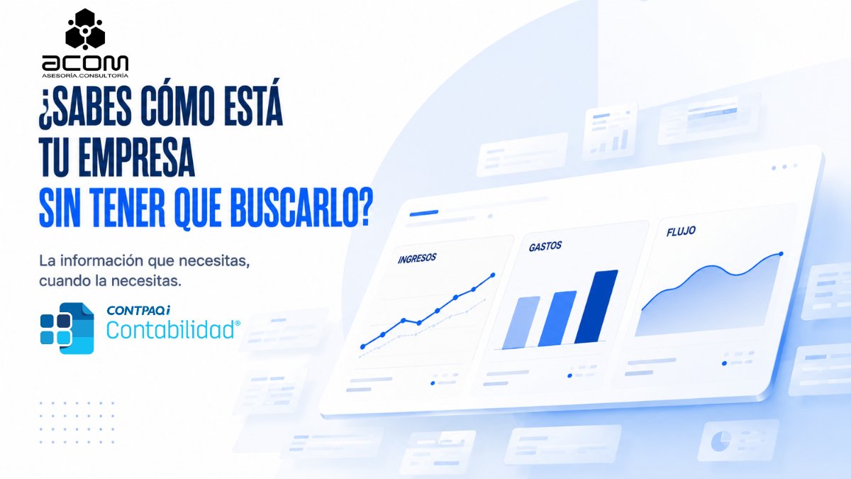 ACOMENLINEA's tweet photo. ¿Sabes cómo está tu empresa sin tener que buscar la información?Cuando los datos están organizados, las decisiones llegan más rápido
Con CONTPAQi, obtén la información que necesitas para mantener el control de tu negocio
#CONTPAQi #Contabilidad #PyMEs #GestiónEmpresarial #ACOM https://t.co/pmfopkXjY1
