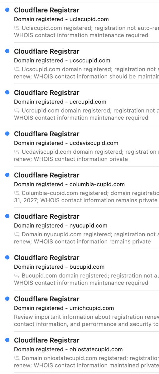 genericliu's tweet photo. gave my agent a debit card with $5k on it. i woke up today with 50 new domains. its saying this is for SEO hacking. does cloudflare have a return policy😭😭 https://t.co/E40QiVUqAY