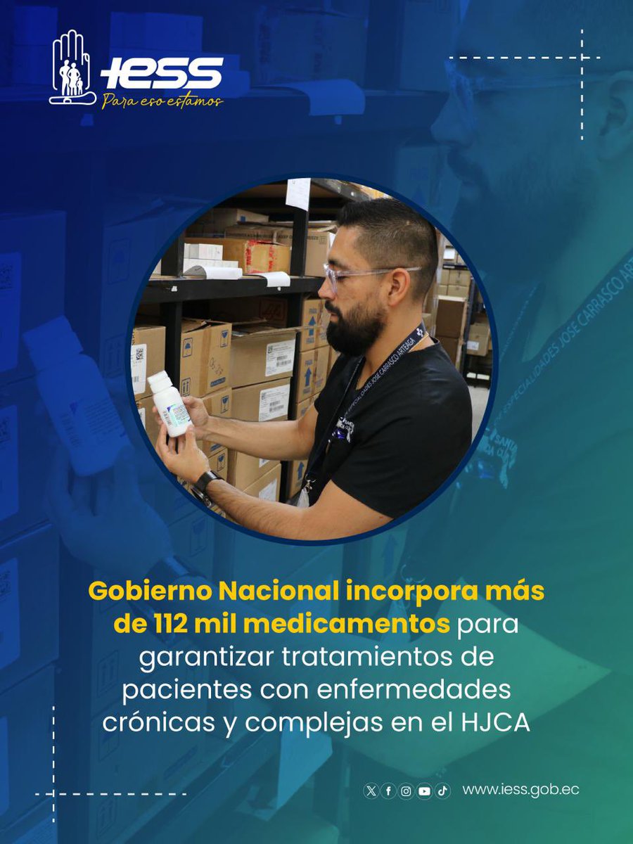 IESSHJCA's tweet photo. Más de 112 mil unidades de medicamentos fortalecen la atención en el #HJCA, garantizando tratamientos para pacientes con enfermedades crónicas. 🏥

Fortalecemos nuestro compromiso de una atención oportuna y de calidad.💊

Conoce más: https://t.co/WJFYLsTlHT

#ParaEsoEstamos https://t.co/oCCWI1gurG
