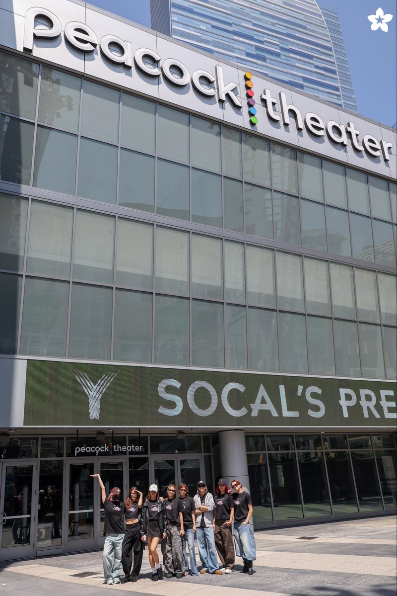BINI_ph's tweet photo. 𝄃𝄃𝄂𝄀𝄁𝄃𝄂𝄂𝄃Destination locked: Los Angeles. 

The signal led us back to LA! We're so happy to be here and can't wait to party with you all at the Peacock Theater later. Kita-kits!🙌

BINI SIGNALS ACROSS LA

📸Ryan Ceraspe
#BINI #BINI_SIGNALS_WORLDTOUR_2026 #BINI_SIGNALS_LOSANGELES