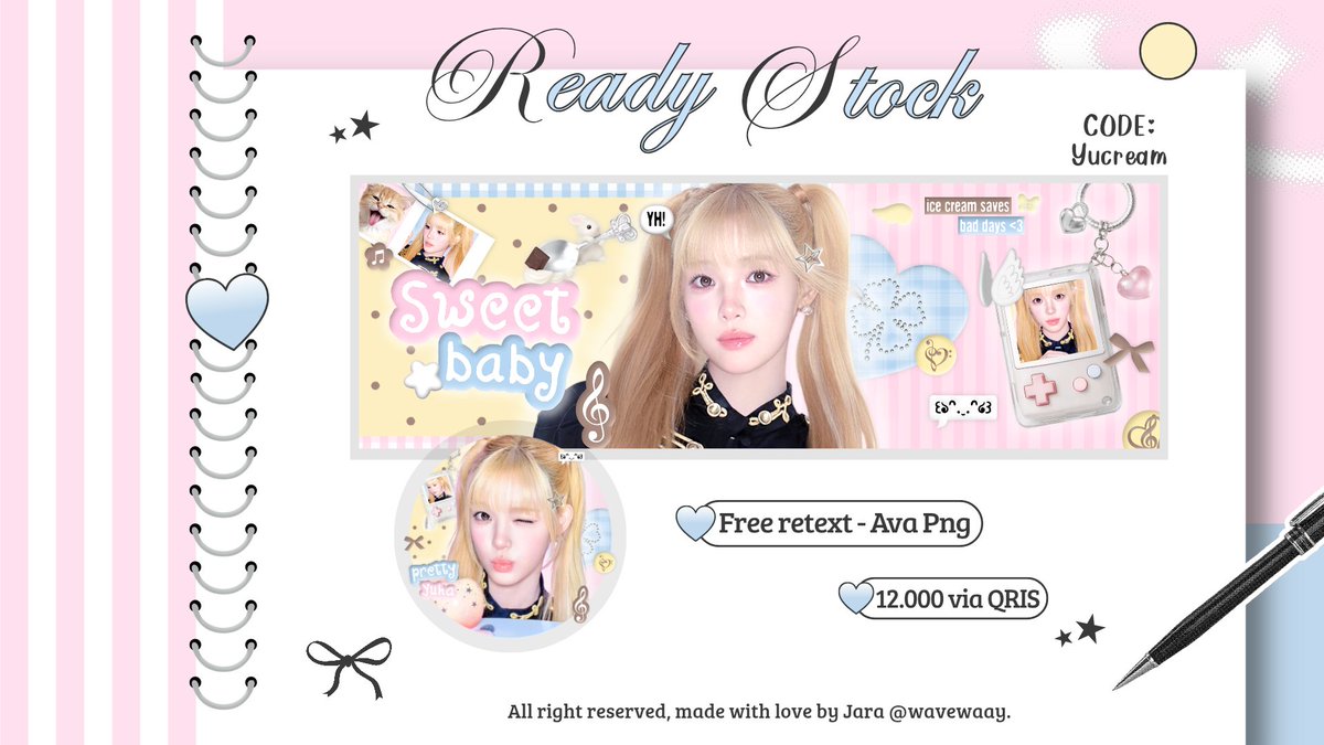 deobitnna's tweet photo. bantu repost ya, thank chu! 💋

meowning semuaa! yuk jajan layout rs terbaru dari teaser ICONIC HEARTS 🪽💘 ada ready stock jiwoo, carmen, yuha dan ian hearts2hearts yang bisa langsung kamu bawa pulang <33

#bealanja h2h gg https://t.co/UBxKmwpHfl