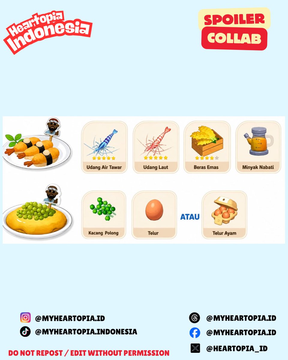 Heartopia_ID's tweet photo. ‼️SPOILER‼️
Heartopia x Dave the Diver 🤿 - 8 Agustus 2026
#heartopia #heartopiaindonesia #heartopiagame https://t.co/dpWDc8TEEv