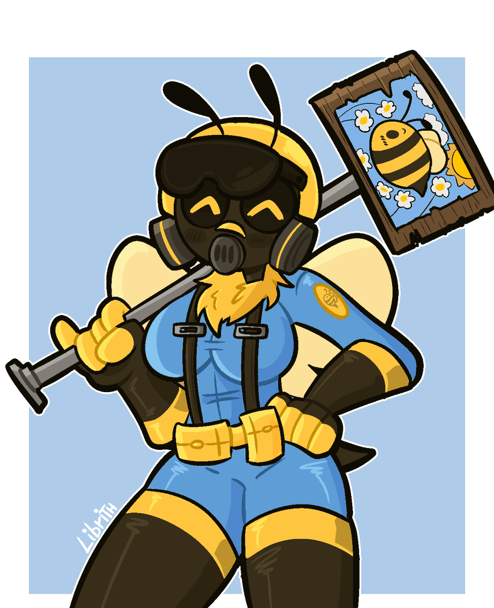 TheRabbitsito's tweet photo. Un dibujo de la Pyro abeja 🐝✨ https://t.co/9l6Pwc1VKs