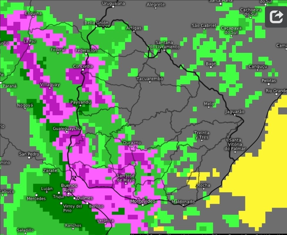 Estacion_bcp's tweet photo. ⚠️#Uruguay🇺🇾 | Tormentas fuertes a severas y posterior formación de un #ciclón extratropical.🌀

Mas info https://t.co/rweOlpGKOm https://t.co/6gjovfwUlC
