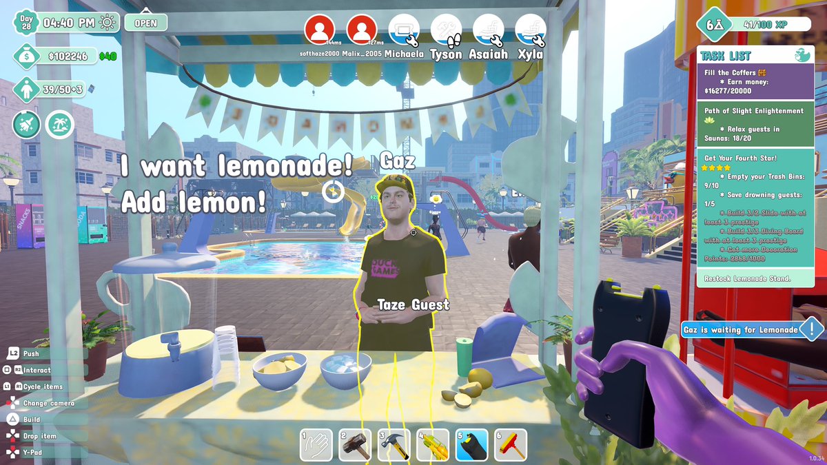 itsNemoh_'s tweet photo. @daz_black we found you on waterpark simulator!!!! I messaged you on instagram too🤯🤯 https://t.co/CEd0b4HRaz