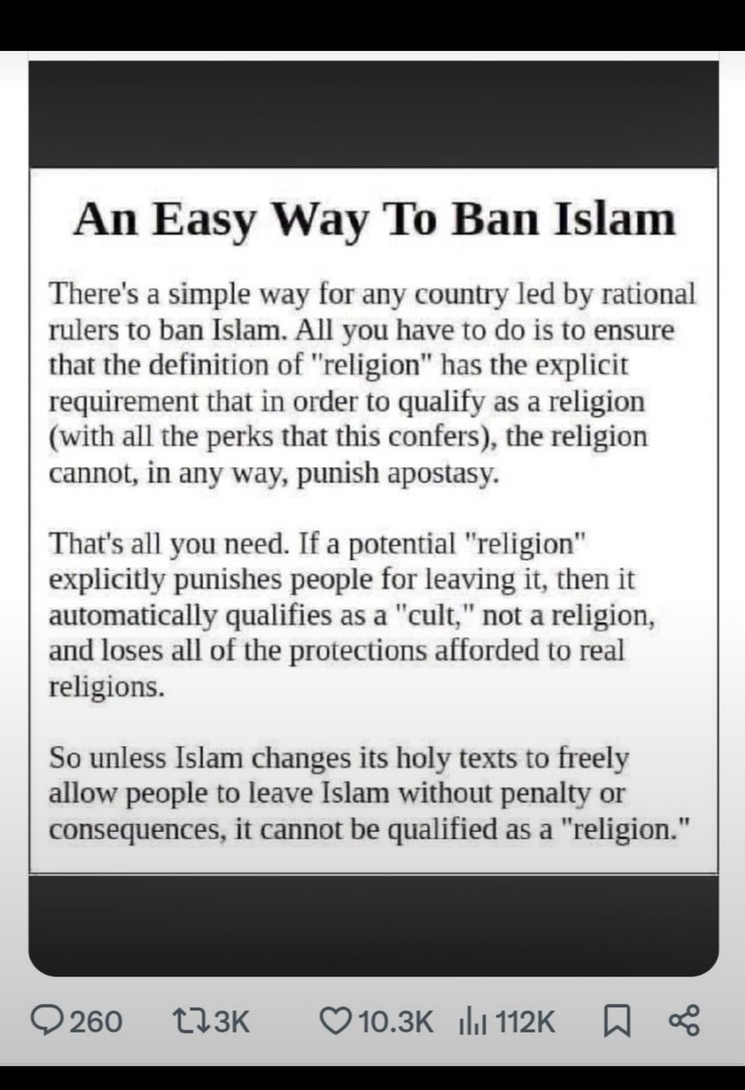 MNfrontlines's tweet photo. @glennbeck @NateFriedman97 Islam is a cult, it needs to have the 501c3 status REVOKED!!!!!! @SecScottBessent https://t.co/2v42pRJjnW