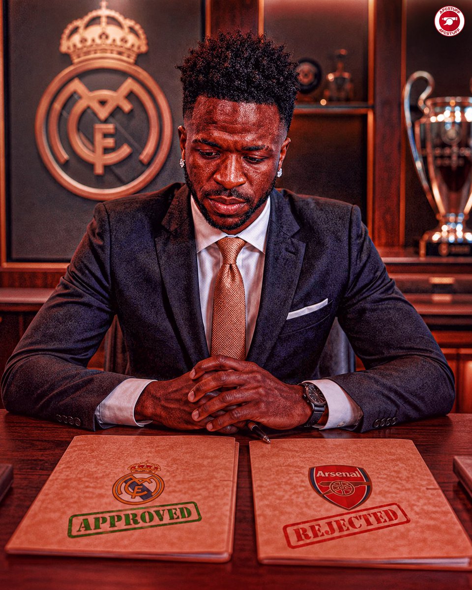 afcstuff's tweet photo. 🚨 Real Madrid’s urgency in contract renewal talks with Vinicius Junior was because Arsenal were willing to offer him around €24m-per-year & 100 percent of image rights. The saga appears to be approaching its final chapter & it seems to point toward Vinicius staying at Real Madrid. ✍️🇧🇷 [@UOLEsporte]