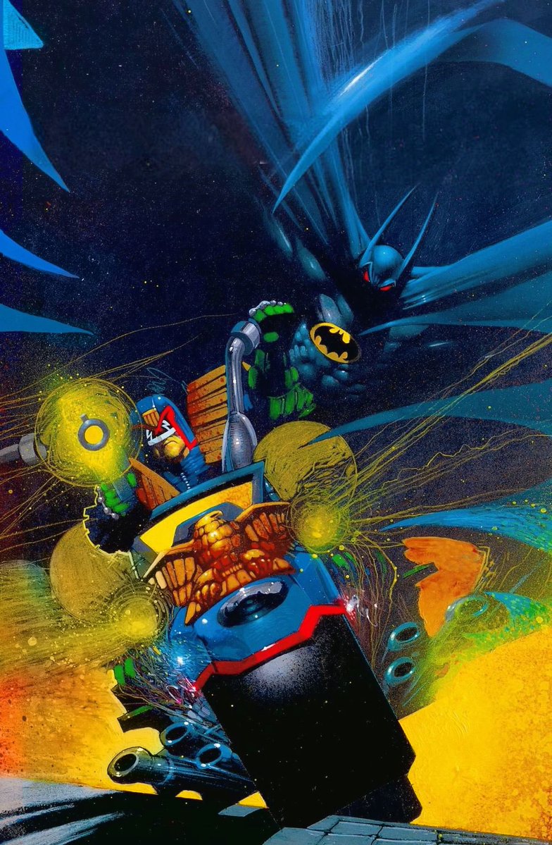 batsignal1939's tweet photo. Simon Bisley, 1991 https://t.co/yJYdt8F1Zc