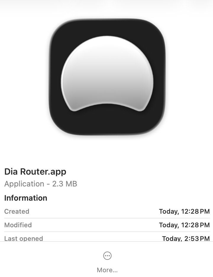 jdsimcoe's tweet photo. Built a little app called @diabrowser Router that essentially gives me "Air Traffic Control" from Arc. I set it as my default browser it does Profile detection and auto routes links to the right profile. You can also ⌘⇧ + Click to send links from one Profile to the other.