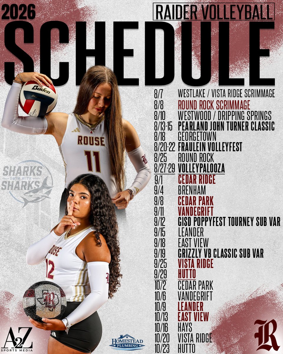 A2ZSportsMedia's tweet photo. Lots of volleyball coming up for @RouseRaidersVB 
#SSWS https://t.co/lRhgghi09K