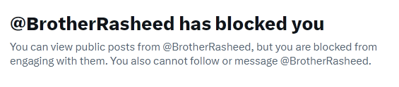BehindEchoes0's tweet photo. The loser @BrotherRasheed Can't stand real comments. I made you cry by showing you what a loser and corrupt mediocre you are. Those who made you are ashamed. https://t.co/egspH3Ts9u