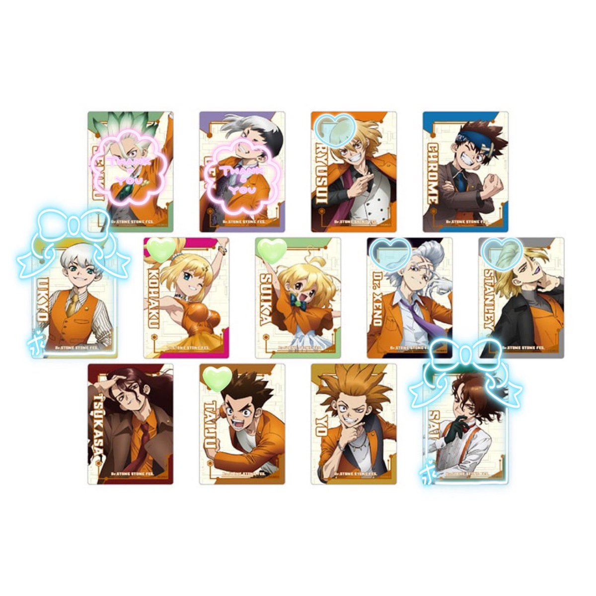 moonleaf_09's tweet photo. 【交換】ドクターストーン ストーンフェス トレーディングクリアカード

譲) 龍水 クロム コハク スイカ ゼノ スタンリー 司 大樹 陽

求) 羽京 SAI (同数)

・到着後、郵送or梅田.なんばでのお手渡し
・🩵は💚含む交換優先
・纏めて、ツイフィ既読の方優先

お声掛けよろしくお願いいたします🙇‍♀️ https://t.co/0lDjbCDSE4