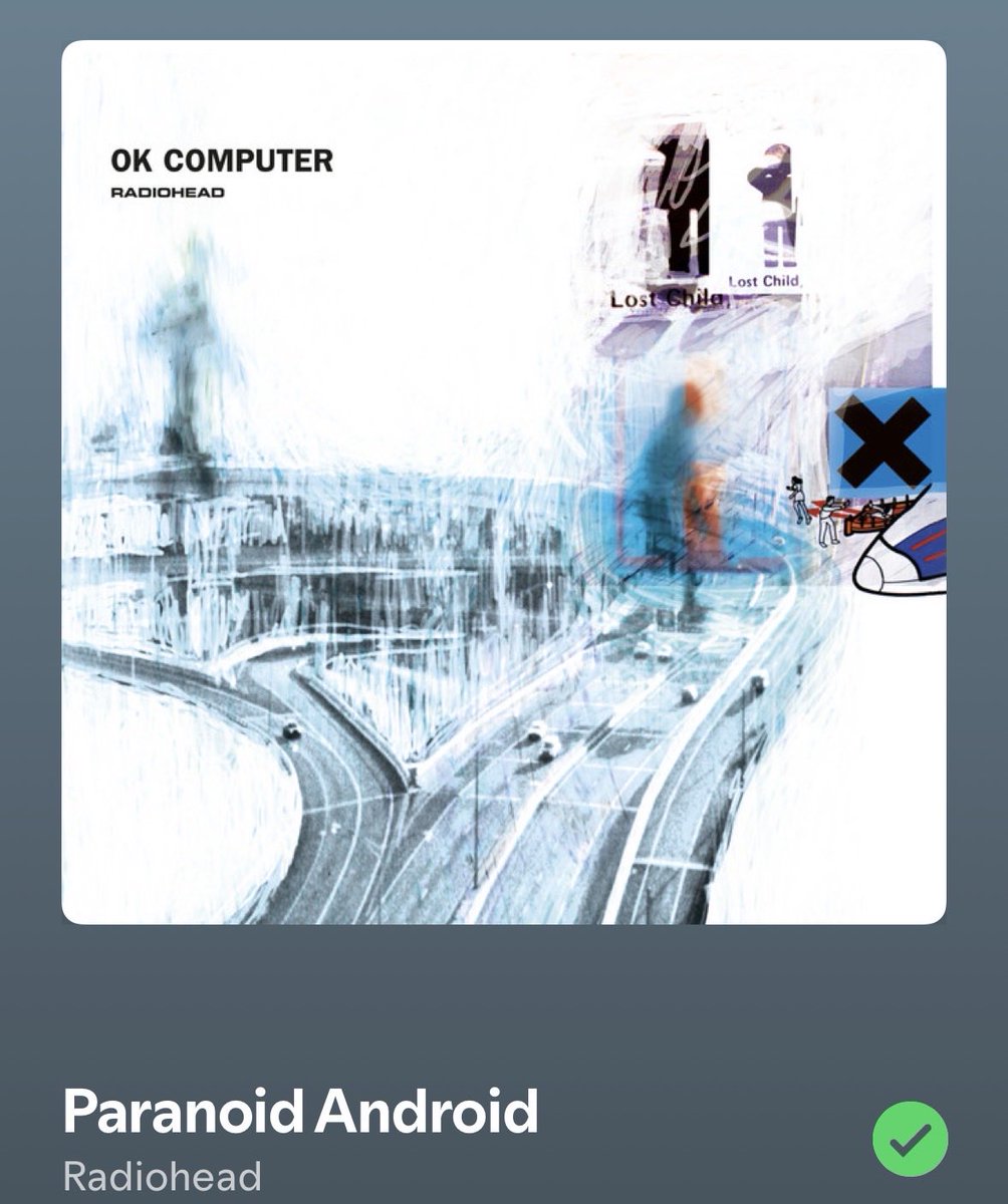 elysianX23's tweet photo. The Hishaku (in general) as Paranoid Android 

Song has a very fractured structure but ultimately feeling of going crazy, lost, hatred toward a system they feel only cares for money and power, desperate want for change with seemingly no restriction on how they’ll achieve it https://t.co/2T31ICj7XA