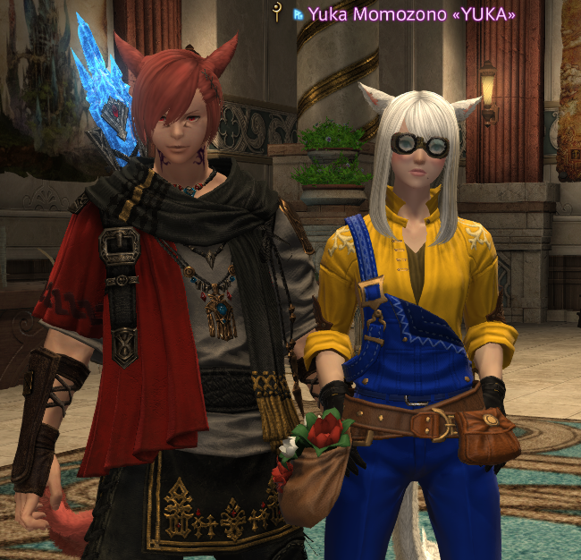 yukamozo's tweet photo. doing msq https://t.co/TINOI3Jswq