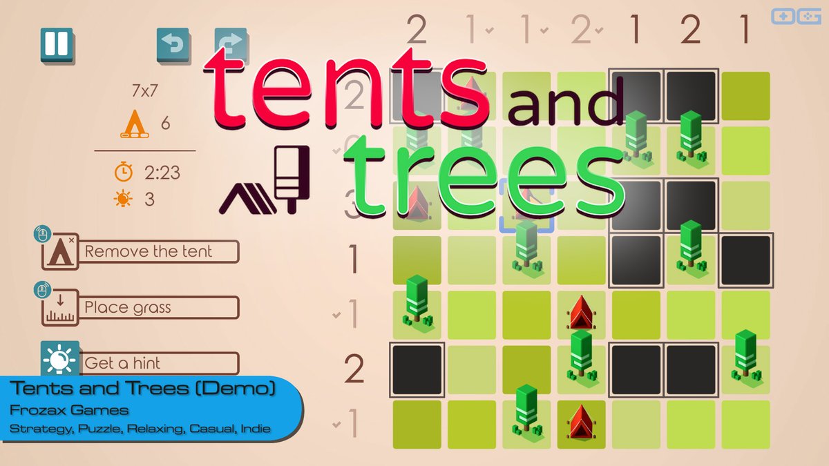 OverageGmngCom's tweet photo. OG plays Tents and Trees (Demo)!
https://t.co/azQAB4ut1j
Like & Sub!
@Frozax
#TentsAndTrees #Steam #picross #chill #relaxing #puzzlegame #IndieGameTrends #IndieWatch #IndieDev #GameDev #IndieGameDev #IndieGame #IndieGames #Gameplay #letsplay #gaming https://t.co/kB2z5aag95