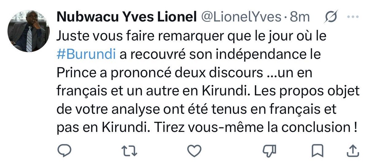 GregLeGrecq's tweet photo. Mesdames et Messieurs, ceci a été publié par un con-seiller à la présidence de Gipupuzi...

PS: Le Prince Louis Rwagasore a été assassiné 9 mois avant l'indépendance du Burundi 🙆🏾‍♂️ https://t.co/vfilV64230