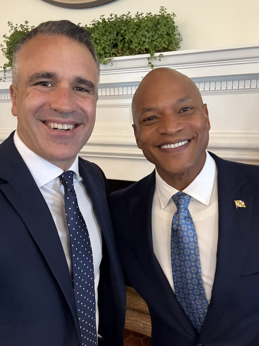 PMalinauskasMP's tweet photo. Great to catch up again with Maryland Governor @GovWesMoore. 

Governor Moore showed real interest in our world-leading social media reforms, and it was great to discuss our states’ shared leadership in the defence and space sectors. https://t.co/KOWvp7mtJv