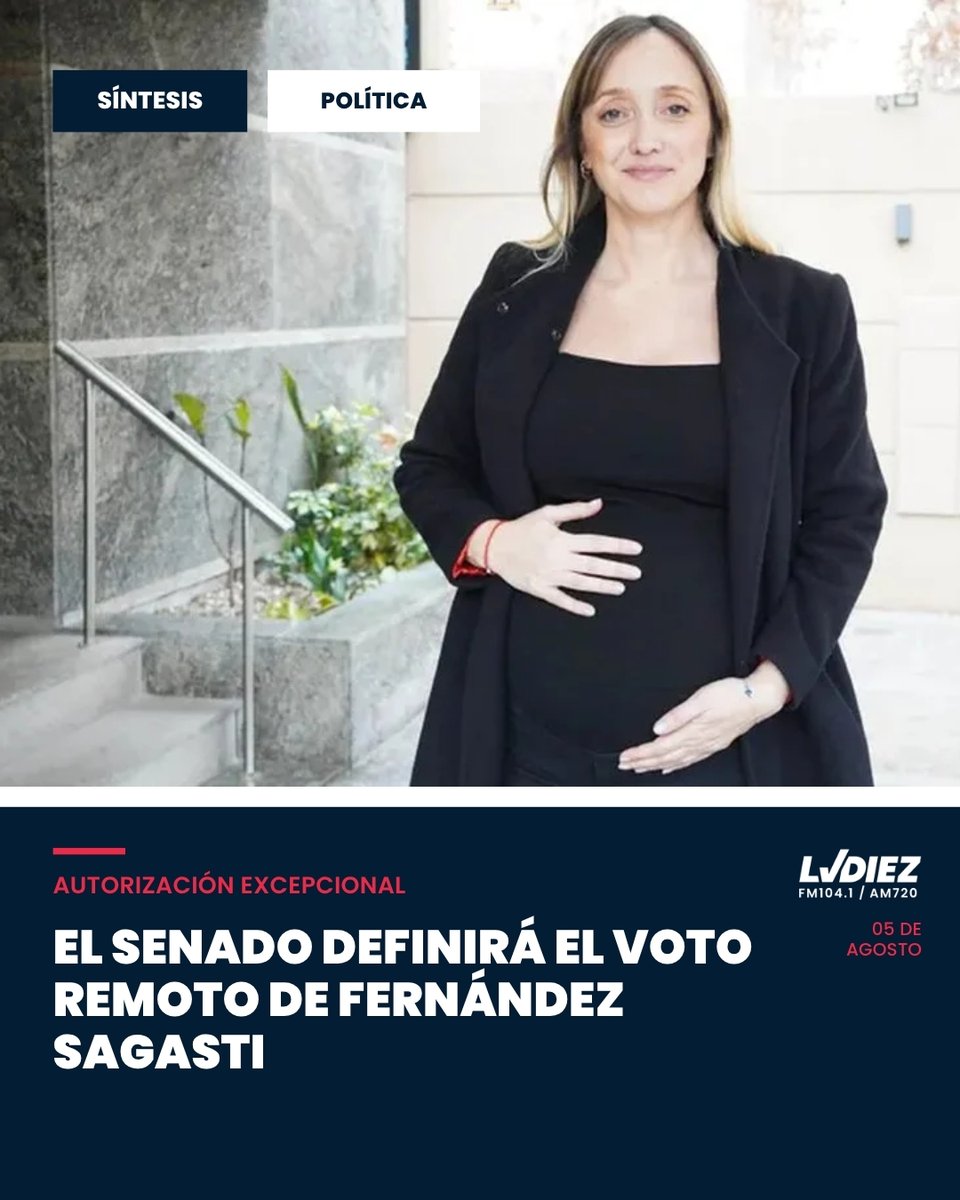 LVDiez's tweet photo. 🏛️ VOTO REMOTO EN EL SENADO | SÍNTESIS

Villarruel autorizó a Fernández Sagasti a sesionar virtualmente por una contraindicación médica vinculada con su embarazo.
La medida deberá ser ratificada por el pleno antes del debate. https://t.co/SMFo3ps6TX