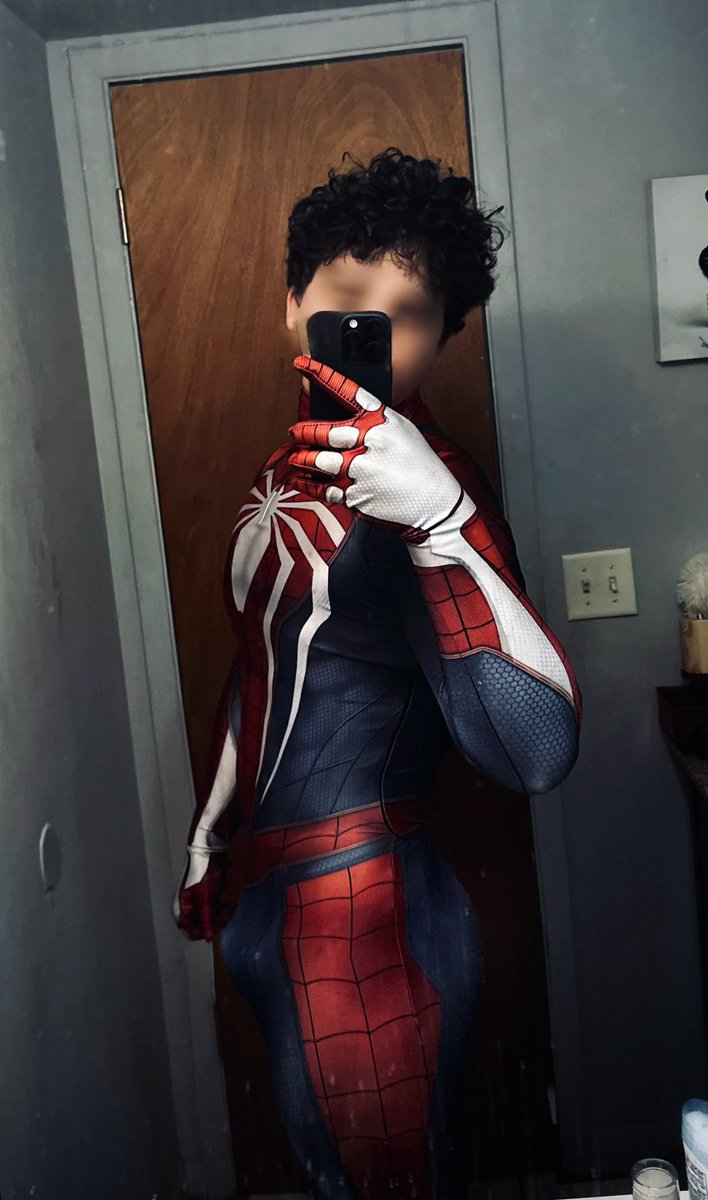 the_masked_rev's tweet photo. i am spiderman 🕷️ 

now be honest.. is it the suit or do i just wear it that well? 👀
.
.
.

#spidermancosplay #cosplay #malecosplay #maskedcosplay #webhead #spandex #sexyspiderman #hotspiderman #zentai #GayTwitter #cosplayhypnosis #capturedhero #capturedheroes #mindless #hypnotizedspiderman #spiderman  📷📷📷#spidey #defeatedhero #defeatedspiderman #bondage #bound
