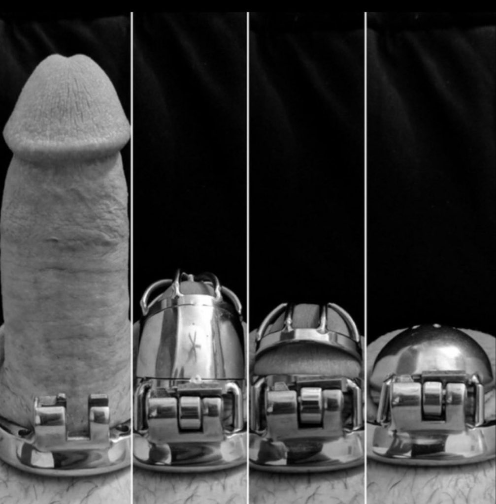 misstresssSusan's tweet photo. Chastity cage! turns from a white penis into a white clitoris! https://t.co/LN5CEnK3CY