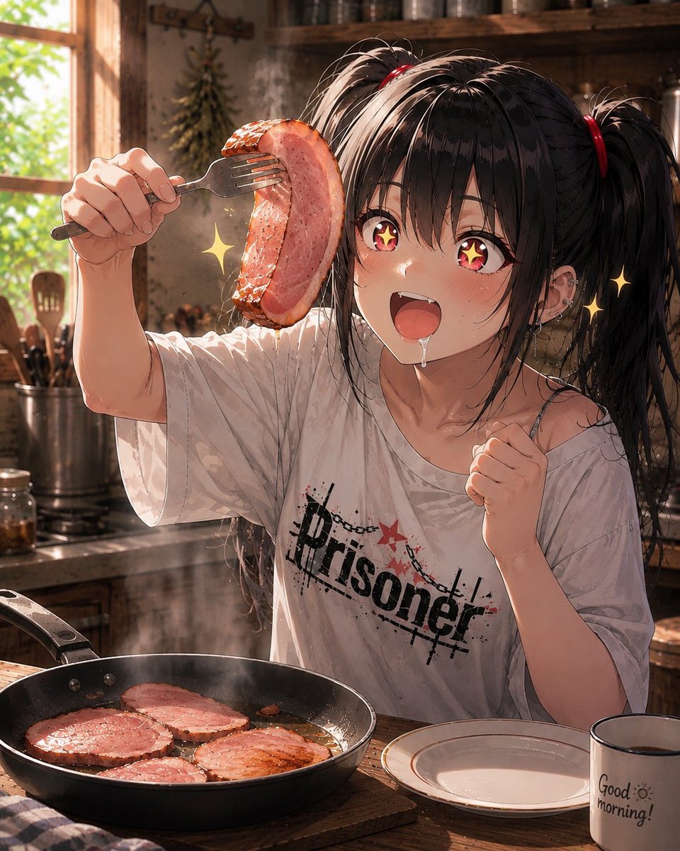 MonkWorkout's tweet photo. おはー
今日はハムの日らしいぞ！
厚切り炙りハムうまそう🤤
#Gprotocol https://t.co/d0LF7irvlY