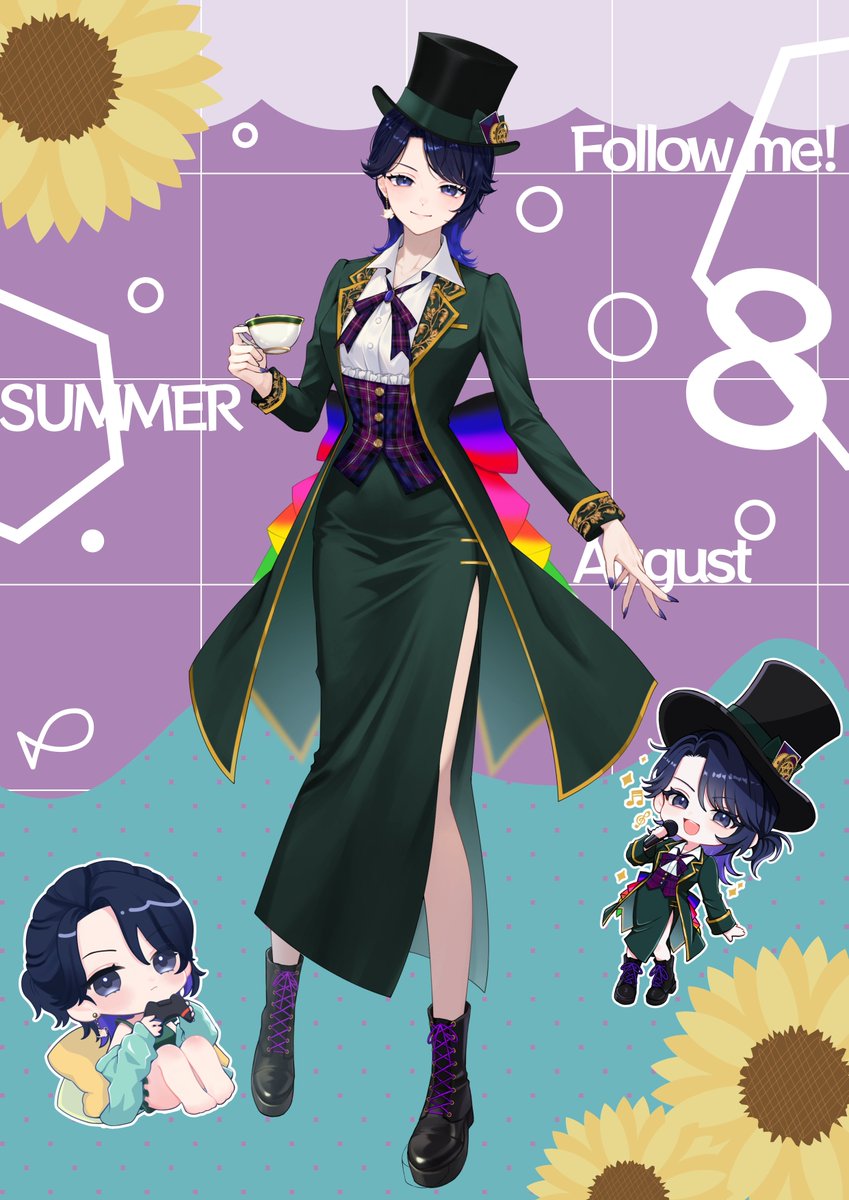 snow_No__'s tweet photo. ごきげんよう🎩

 ──── ∗ ⋅◈⋅ ∗ ────
#8月のVtuberフォロー祭り
 ──── ∗ ⋅◈⋅ ∗ ────

💎メインの配信は歌🎤とゲーム🎮
💎中低音マシンガントークとゲラの二刀流
💎セルフモデリング勢

暑さを笑いで吹き飛ばしたい😂

https://t.co/SOBRpHOww5

♥️♻️💬でゆっくり巡回予定。 https://t.co/tgbrVMppJQ