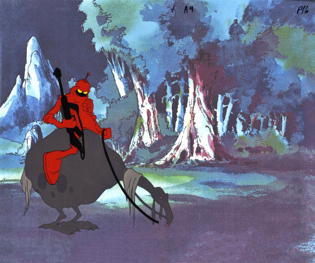 ralphbakshi's tweet photo. NECRON 99/PEACE!

Original artwork from WIZARDS (1977) has just been added to the shop:

https://t.co/3hx6JEaq3X