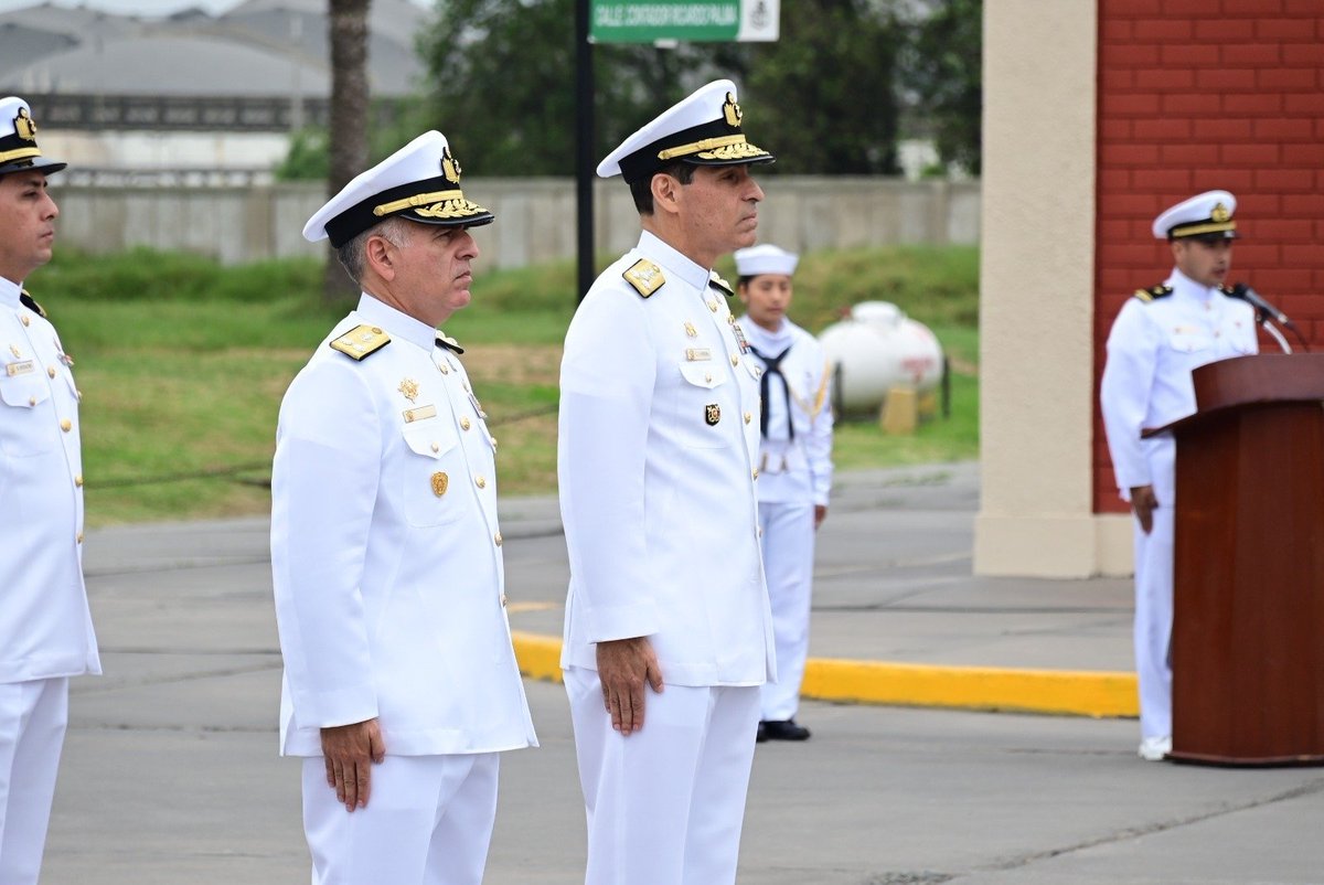 naval_peru's tweet photo. #MGPNoticias La Marina de Guerra del Perú conmemoró el 107.° aniversario de la Dirección General de Capitanías y Guardacostas y de las Direcciones Generales del Material, del Personal y de Economía, así como el 8.° aniversario de la Comandancia de Ciberdefensa. ¡Bravo Zulu! https://t.co/pspe0qWfaz