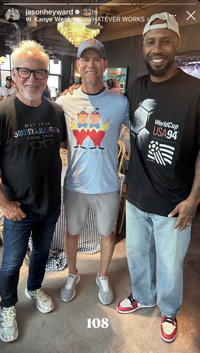 obvious_shirts's tweet photo. If this post gets 1,423 likes, I’ll sell the infamous Twinkle Dee &amp; Twinkle Dum shirt and donate all of the proceeds to Theo’s Charity, a charity of Jed’s choosing and a charity of Bruce’s choosing. https://t.co/z27yKoD5JR