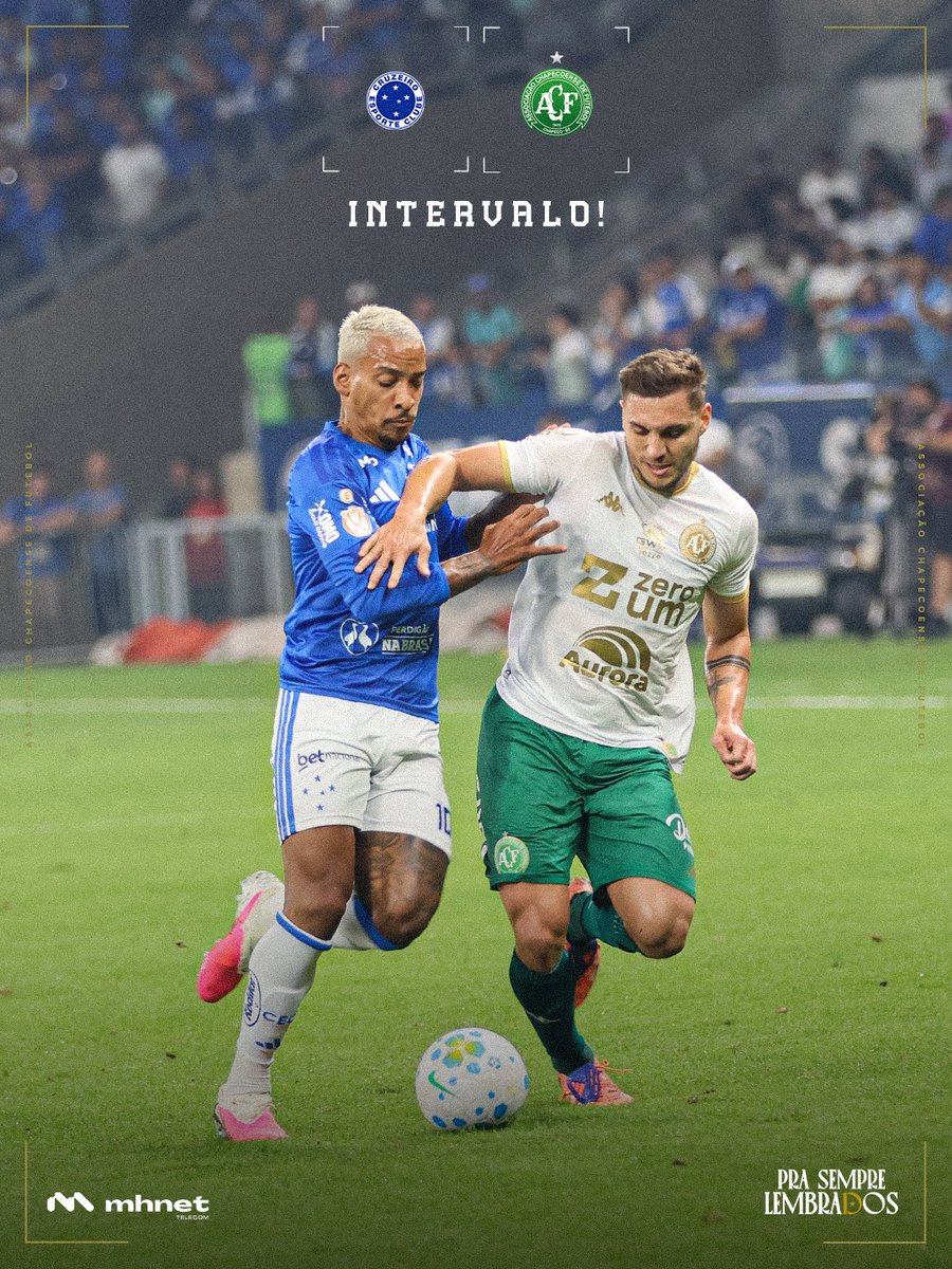 ChapecoenseReal's tweet photo. Final do primeiro tempo no Mineirão. 
 
🇳🇬 #CRUxCHA | 1-0 | #VamosChape https://t.co/BVmdFZjOPM