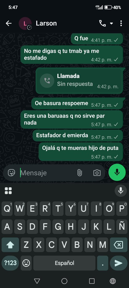 robercitoperu's tweet photo. @LlBrandon97741 No compre gente a este basura su contenido xq es un estafador le aviso  ahí le envío la prueba https://t.co/47bOMfUjAK