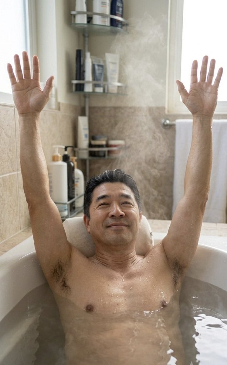 Yutaroudf's tweet photo. 昨夜の入浴時。🛀
途中で😴寝落ちしてしまって、投稿し忘れてました…😅 https://t.co/SAmGUChYBc