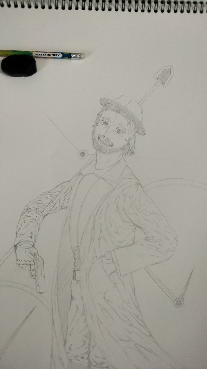 Akaiberry_0's tweet photo. Mid process I'm kinda realizing this is kinda ass as far as showing his character elements goes but its looking nice and nobody's seeing ts anyway https://t.co/U0mUXld2xF