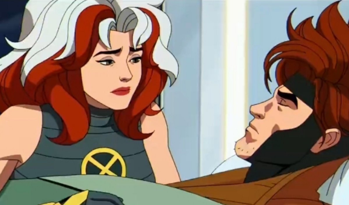 MovieWorldYT's tweet photo. Some theories are suggesting that Rogue may sacrifice herself to save Remy by the end cuz mf cable is plotting a whole assassination?

Not sure if they'll kill one of Romy especially when they reunited with THIS level of intensity in ep8, but still... somebody tell me💔

#xmen97 https://t.co/v3OANVnCeb