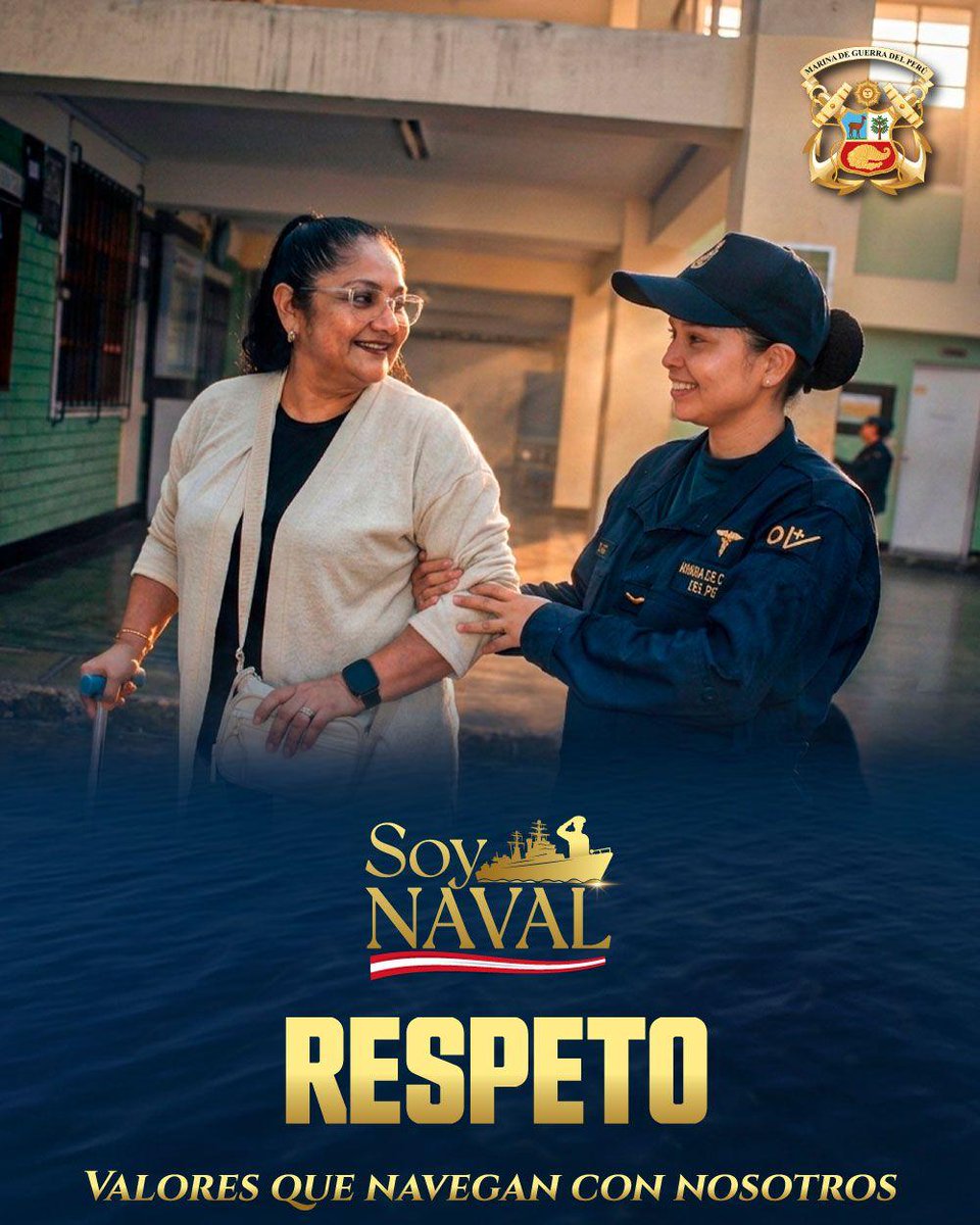 naval_peru's tweet photo. #Respeto Es la capacidad para tratar a los demás con deferencia, consideración y reconocer su dignidad, creencias, costumbres y derechos.

#SoyNaval
#ValoresQueNaveganConNosotros https://t.co/gBiHQcIOeF