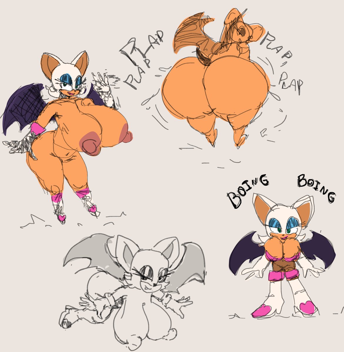 punishedging's tweet photo. Rouge sketchs https://t.co/akRFwKSSob