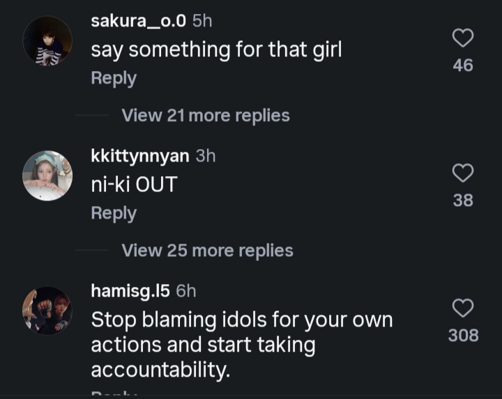 vamph0n's tweet photo. The comments under enha Vids r disgusting how u fighting bullying with bullying nd harassing innocent person this is so disturbing plz go instagram report this kind of comments https://t.co/u5eqRlcfDP