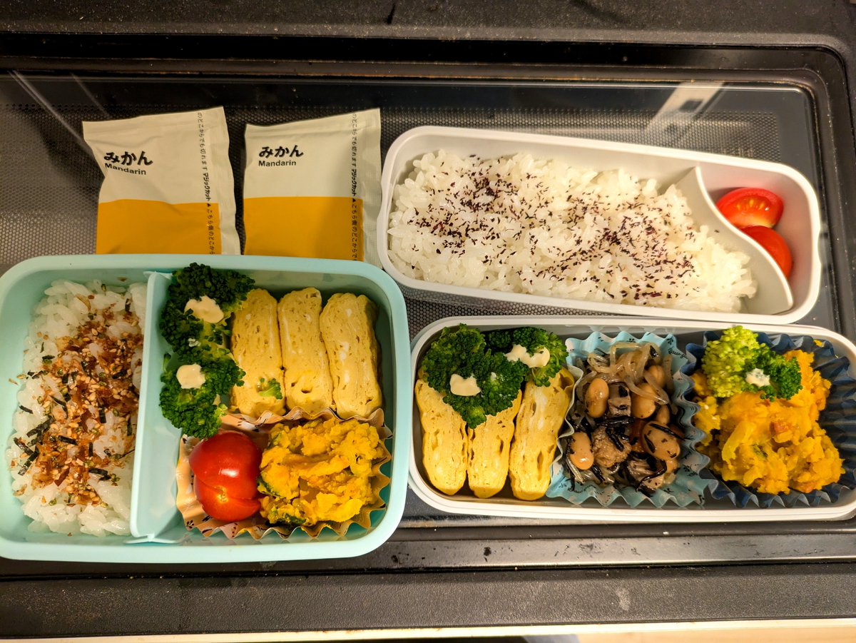 coffeecookie14's tweet photo. #学童弁当 
休み明けは卵焼きを作る余裕がある…(笑) https://t.co/LjB6t5qqdf