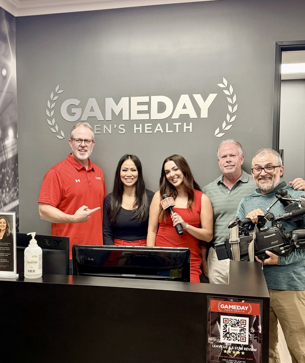 GamedayArizona's tweet photo. Thank you to @azfamily and @Mickaelatv Castillo for the opportunity to talk about one of the fastest-growing topics in healthcare, PEPTIDES! 

We had a great conversation about what peptides are, what the recent FDA advisory discussions mean, and why the most important question isn’t just what therapy you’re receiving it’s where it comes from and who is guiding your care.

At @GamedayArizona Men’s Health, we believe patients don’t need more social media hype they need more guidance. 

Every treatment at Gameday starts with a conversation, appropriate lab work, and personalized medical oversight using trusted US pharmacy partners.

Innovation in medicine is exciting, but it should always be paired with safety, quality, and physician oversight. 

That’s what our patients (like Frank) deserve!