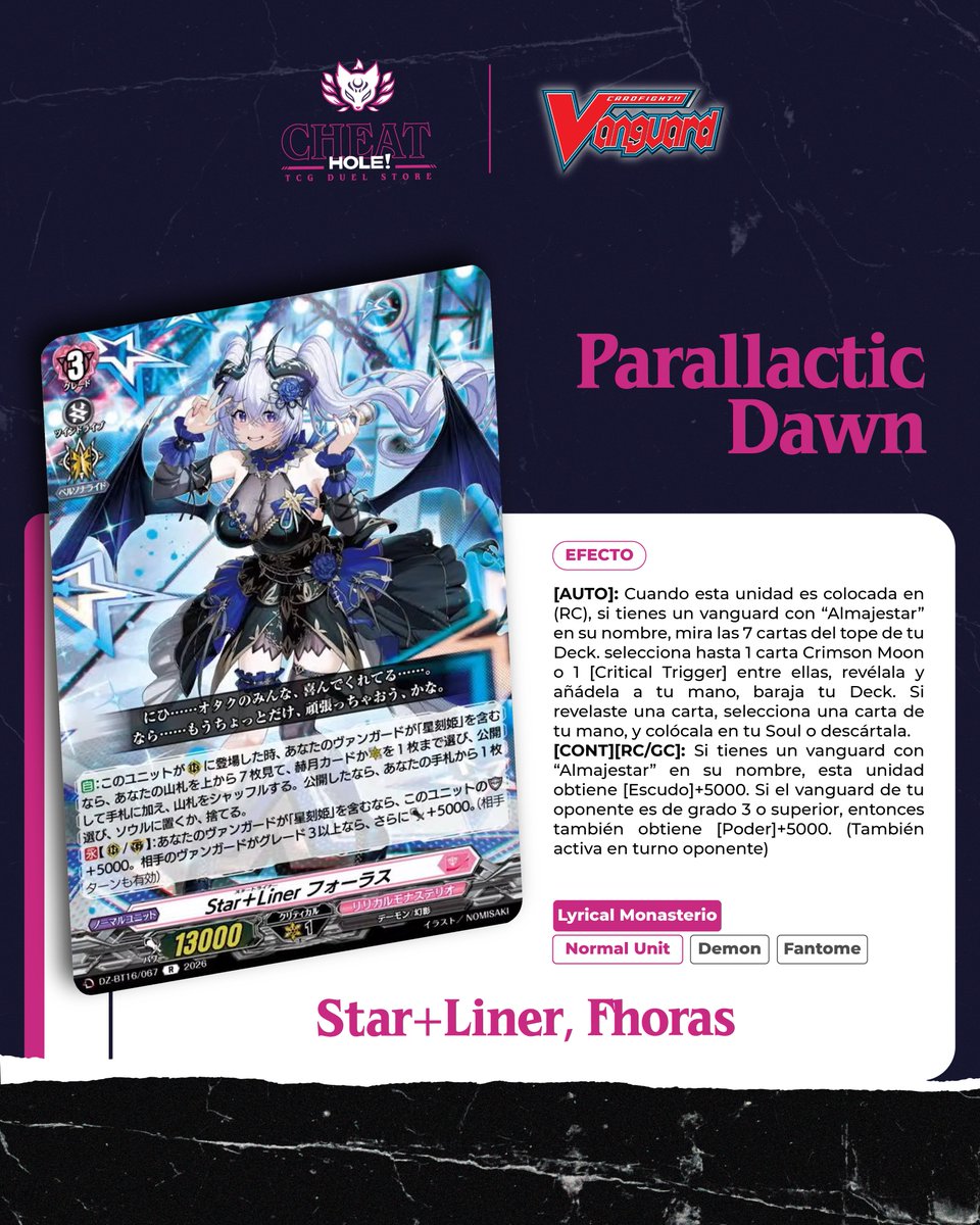 CheatHole_TCG's tweet photo. Y como último arquetipo del Booster, Saint Almajestar Pt.3! Recordamos que el álbum estará disponible apenas salga el booster en nuestras otras redes!

#vanguard #cardfightvanguard #cfv #CardfightVanguard #TCG https://t.co/XGjJEbXZDr
