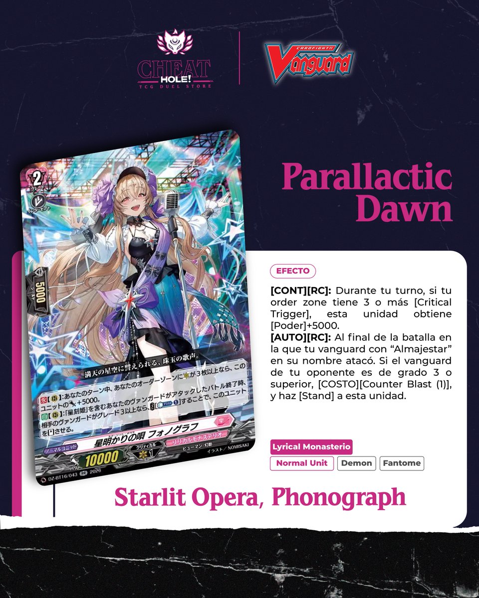 CheatHole_TCG's tweet photo. Y como último arquetipo del Booster, Saint Almajestar Pt.3! Recordamos que el álbum estará disponible apenas salga el booster en nuestras otras redes!

#vanguard #cardfightvanguard #cfv #CardfightVanguard #TCG https://t.co/XGjJEbXZDr